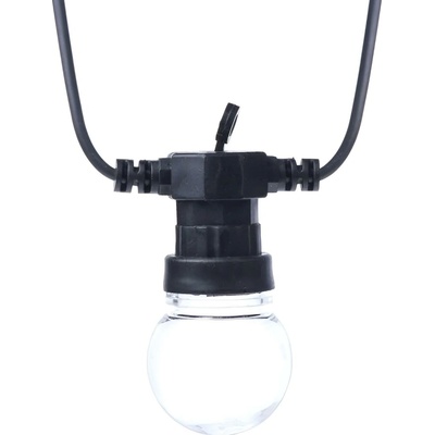 EMOS Lighting LED svetelná reťaz 10× párty žiarovky číre 5m teplá b.