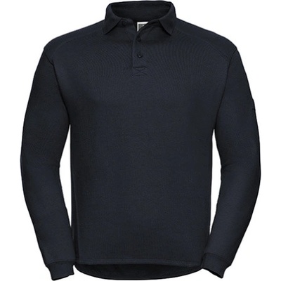 Russell Unisex mikina s golierom R-012M-0 French Navy