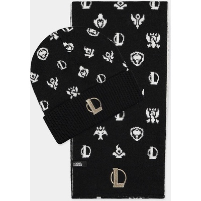 League of Legends Dárkový set zimní čepice + šála černý