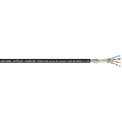 Lapp 2170907/1000 sieťový ethernetový ETHERLINE® TRAIN čierna 1000 m