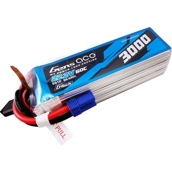 Gens ace G-Tech LiPo 6S 3000mAh 22,2V 6S1P 60C EC5 Plug