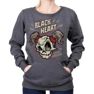 Black heart дамски суичър black heart - ghost face - СИВ - 12501