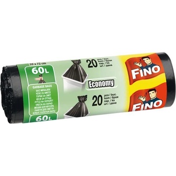 Fino Vrecia zaväzovacie Economy 60l 13 µm 20 ks čierne