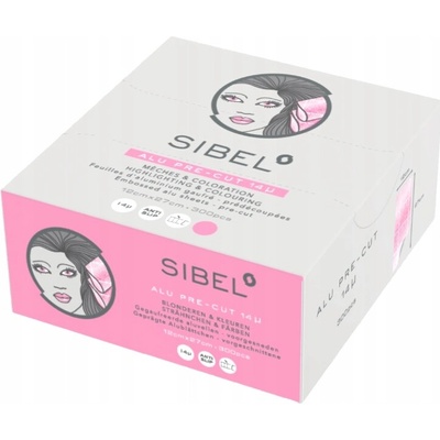 Sibel ALU fólia 14 mikronov 12 x 27 cm 300 ks ružová