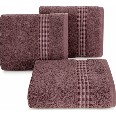 Eurofirany BAVLNENÝ UTERÁK RIVA (10) SADA 3 ks 70 x 140 cm FIALOVÁ