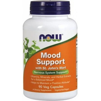 NOW Хранителна добавка Жълт кантарион, Now Foods Mood Support with St John' s Wort, 90 Veg Capsules