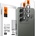 Spigen Optik Pro tR Ez Fit Lens Protector 2 Pack - 2 комплекта предпазни стъклени лещи за камерата на Samsung Galaxy S23, Galaxy S23 Plus (черен)