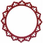 TITANUM Felt frame lace 80mm mix 6pcs