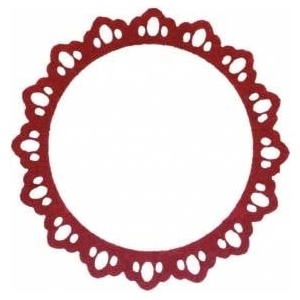 TITANUM Felt frame lace 80mm mix 6pcs
