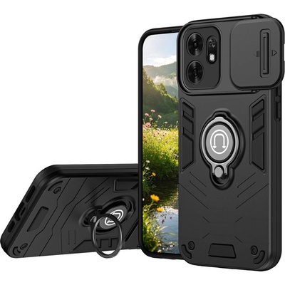 Huawei Калъф за Honor X6d 5G с Капаче за Камера и Стойка - PC+TPU, 3 цвята