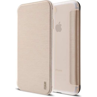 Artwizz SmartJacket case - полиуретанов флип калъф за iPhone 8, iPhone 7 (златист)