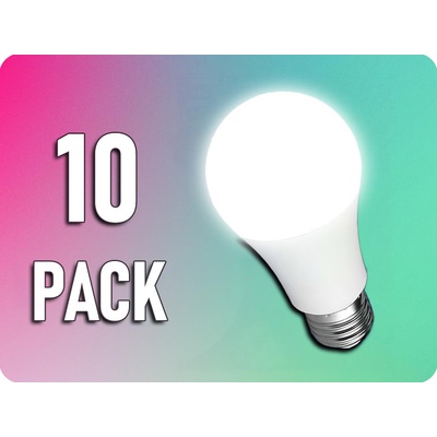 V-TAC LED žárovka E27, 10,5W, 1055lm, A60/10-PACKNeutrální bílá