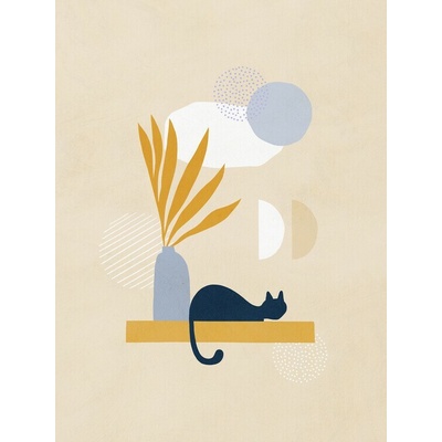 Plagát, Obraz - Abstract Cat Still Life, Dominique Vari, 30 × 40 cm