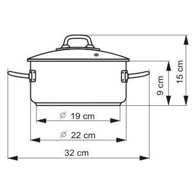 Hrniec PROFESSIONAL s pokrievkou, priemer 22 cm, objem 3,0 l - Kolimax - Kolimax