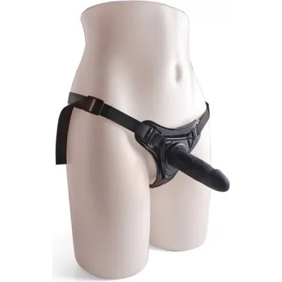Toyz4Lovers Страпон колан с дилдо от силикон Hot Stuff черен