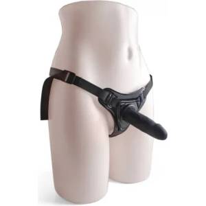 Toyz4Lovers Страпон колан с дилдо от силикон Hot Stuff черен