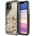 GUESS Liquid Glitter Hearts Case - дизайнерски кейс с висока защита за iPhone 11 (златист)