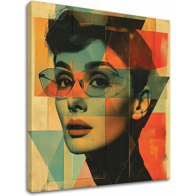 Audrey Hepburn obraz na plátne - Nezabudnuteľná krása - 100x100 cm