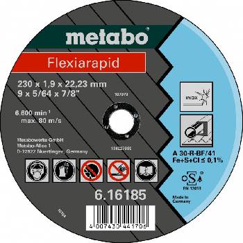 Metabo Flexiarapid 230 x 1,9 x 22,23 mm 616185000