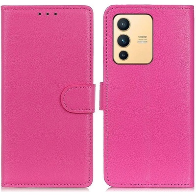 Litchi PU kožené peněženkové Vivo V23 5G rose