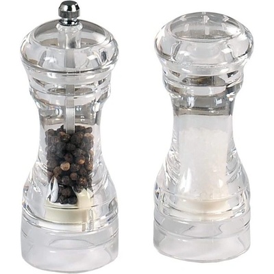 Kesper mlynček na korenie a soľnička priehľadný akryl 14 cm