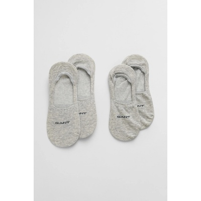Gant ponožky INVISIBLE SOCKS 2-PACK šedá