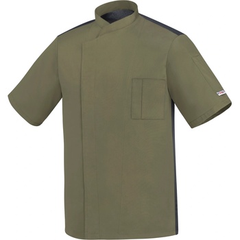 Egochef Унисекс готварска куртка с къс ръкав и дишащ гръб Ottavio Olive green (2065 022C)