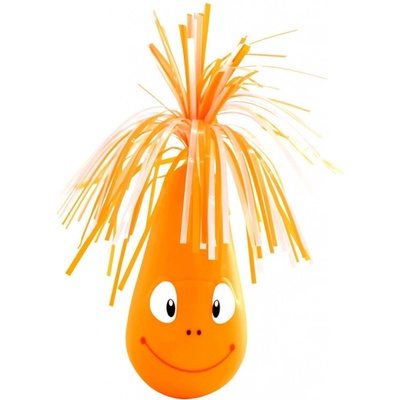 Flamingo interaktivní hračka pro kočky houpací Crazy Frog oranžová 6,5 x 20cm