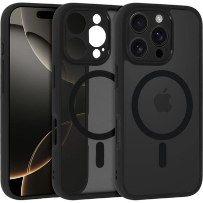 IPhone Кейс Full Matte Mag, за IPhone 15 Pro Max, Magsafe, Черен (4349)