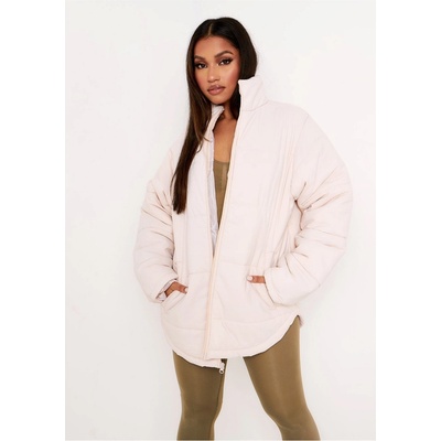 Missy Empire Яке Missy Empire Women's Oversized Long Sleeve Medium Puffer Jacket - Stone