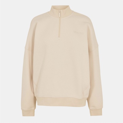 USA Pro Дамско горнище с цип USA Pro Quarter Zip Top Womens - Cream