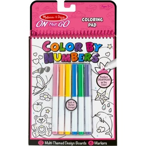 Melissa & Doug - Книжка за оцветяване по номера - Розова (15377_1)