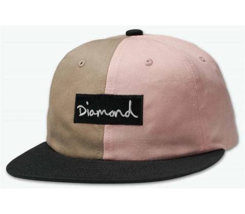 DIAMOND Split Script 2 Pan Strapback Pink PNK