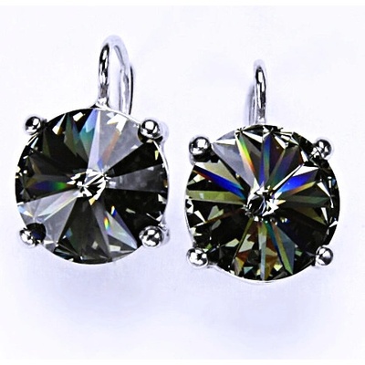 Čištín na patent s krystaly Swarovski Black patina NK 1188