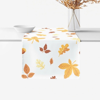 Goldea behúň 100% bavlnené plátno jesenné listy 20x120 cm