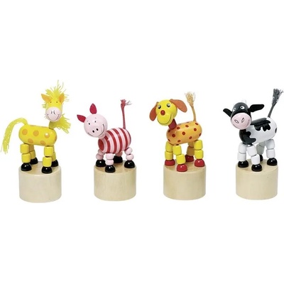 Goki Дървена играчка Goki - Танцуващи животни (асортимент) (53959)