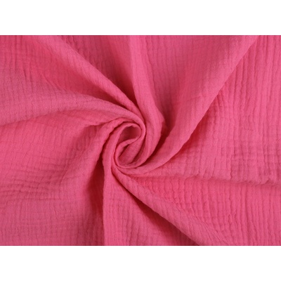 Mušelín / dvojitá gázovina Varianta: 11 (42) pink, Balení: 1 m