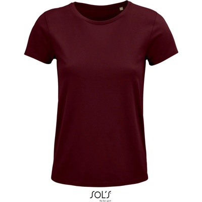 SOL's Collection Tričko Crusader Women z bio bavlny krátký rukáv dámské Burgundová