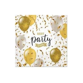 PAW servítky L Elegant Ballons 33x33cm