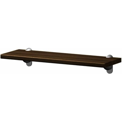 Decodom P-100 Polička s kováním, 100 cm nikl/dub tmavý