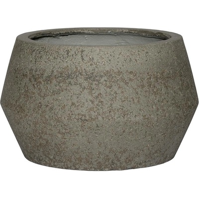 Pottery Pots Květináč Harley Low šedý diorit více velkostí - Velikost: S - ⌀ 36 v. 21,5 cm
