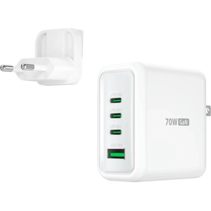 j5create Мрежово зарядно j5create JUP4370EF 70W, 4 порта, USB-C, USB-A (JUP4370EF-N)