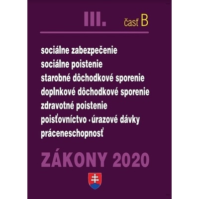 Zákon y 2020 III. časť B SK