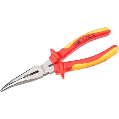 FORCE Изолирани островърхи закривени клещи Force - 1000 V, 160 mm, 6 inch (JN10498)