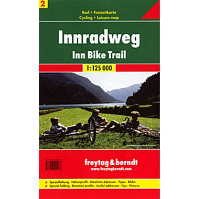 Freytag a Berndt 2 Inn-Radweg Innská cyklostezka 1:125 000 cykloturistická mapa