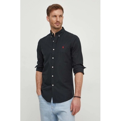 Polo Ralph Lauren pánska košeľa slim s golierom button-down 710928254 čierna