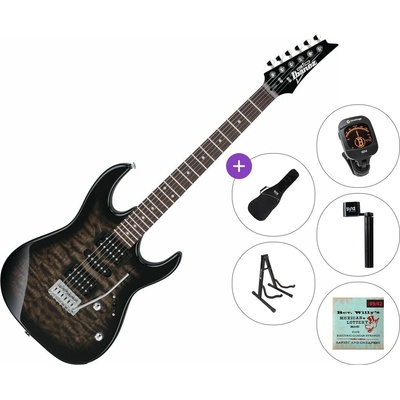 Ibanez GRX70QA-TKS Standard SET Transparent Black Burst Електрическа китара