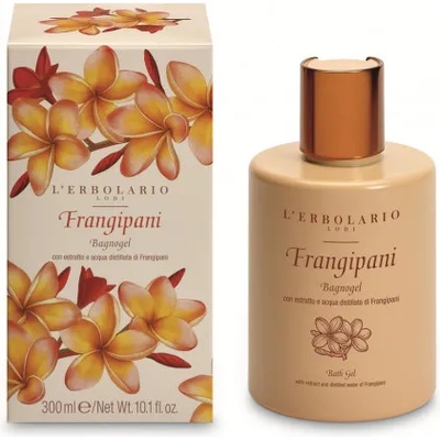 L'Erbolario Frangipani - Гел за вана и душ с аромат на плумерия 300мл