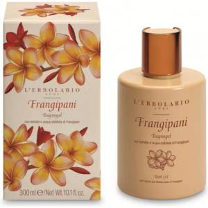 L'Erbolario Frangipani - Гел за вана и душ с аромат на плумерия 300мл