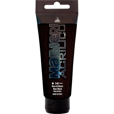 Maimeri Acrilico АКРИЛНА боя Mars Black 540 200 ml 1 бр (M0924540)